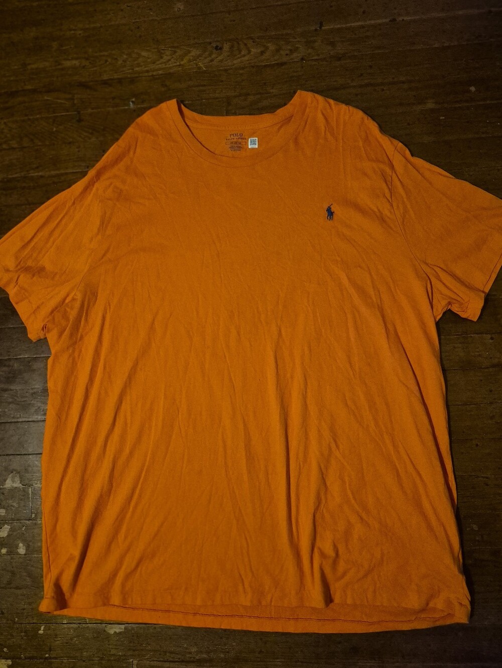 Polo by Ralph Lauren Men’s Bright Orange Short Sleeve Tee Mens Sz 4XL